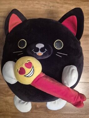 Snackles Super Sized Plush Black Cat Luna 14 Inch